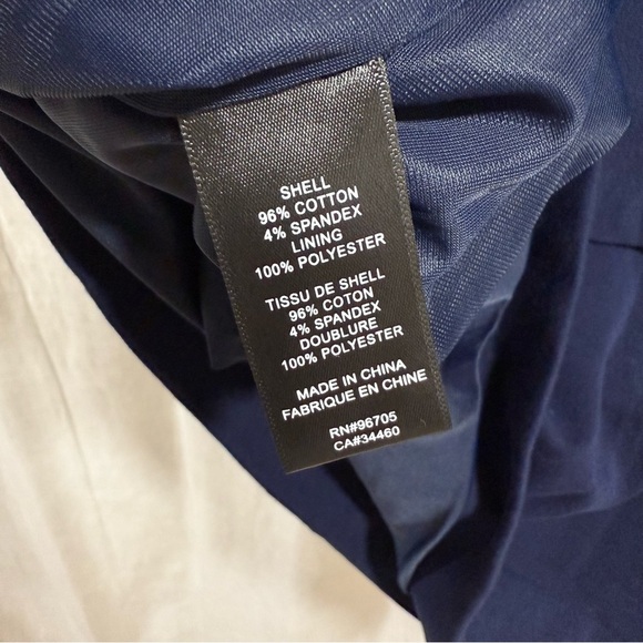 La Vie Rebecca Taylor French Terry Dress Navy Blue - Picture 10 of 10